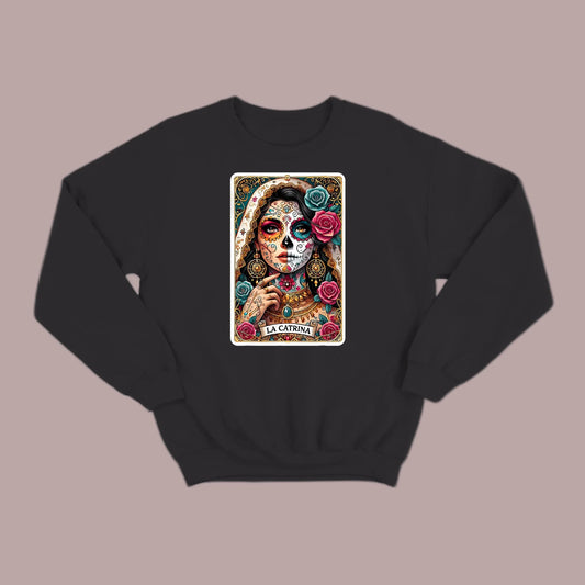 La Catrina Tarot Card Sweatshirt