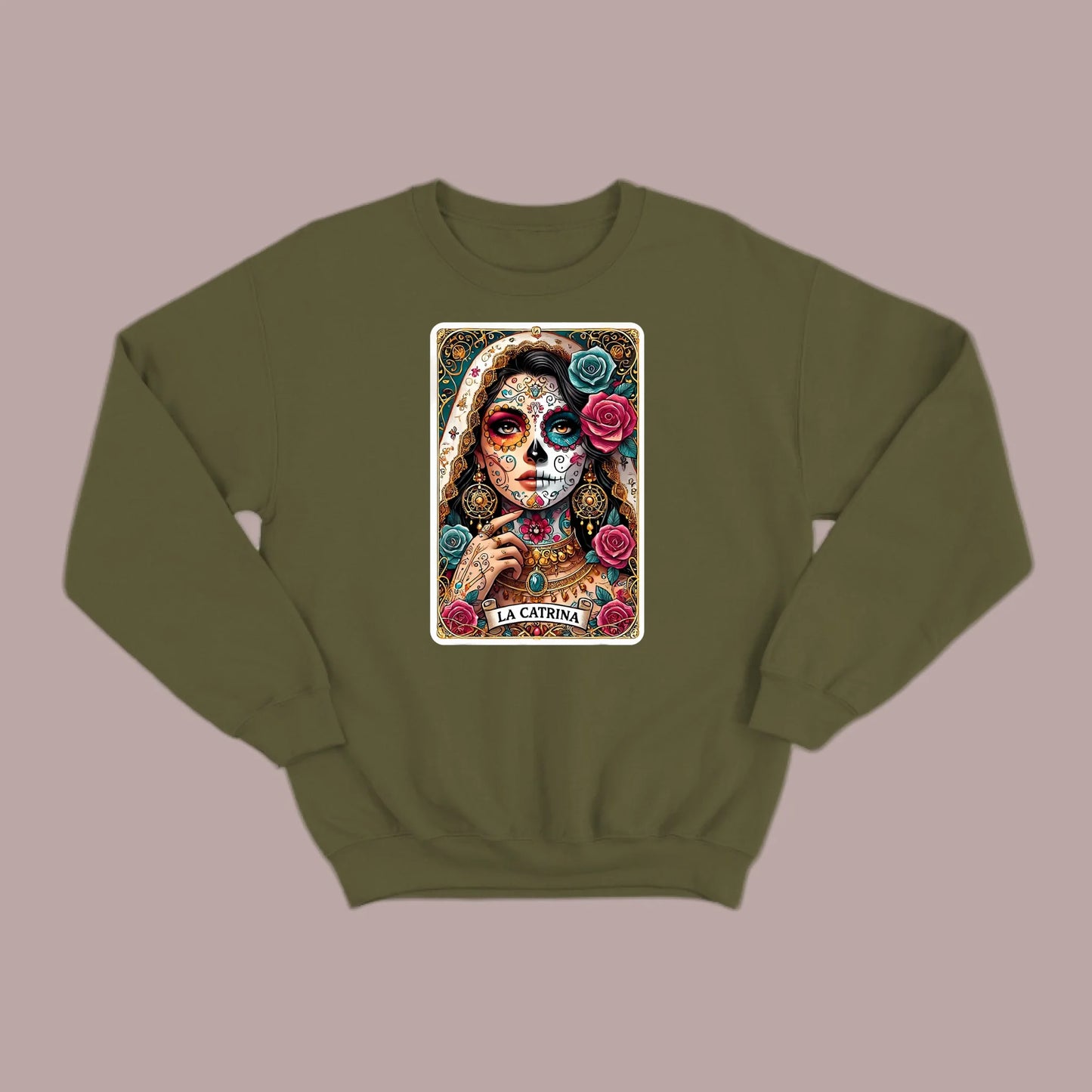 La Catrina Tarot Card Sweatshirt