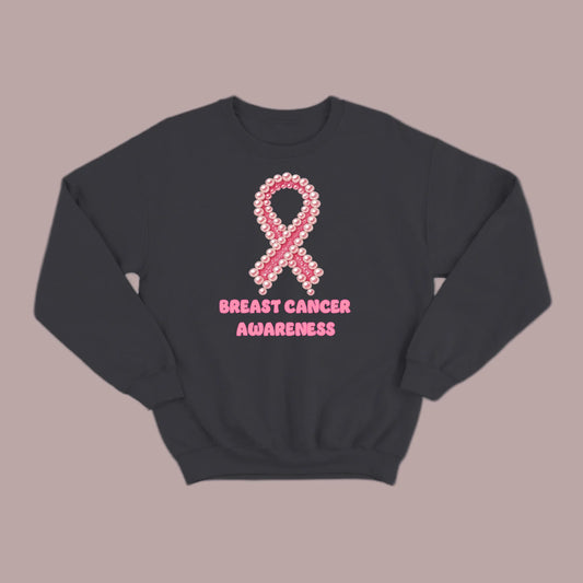 Breast Cancer Awareness Pearls Sweatshirt