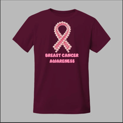 Breast Cancer Awareness Pearls Tee