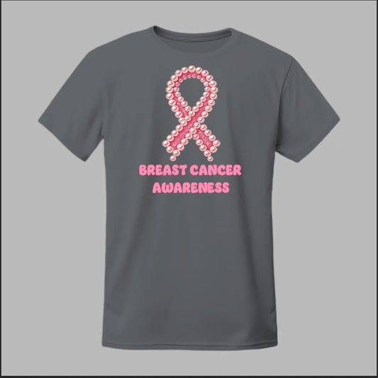 Breast Cancer Awareness Pearls Tee