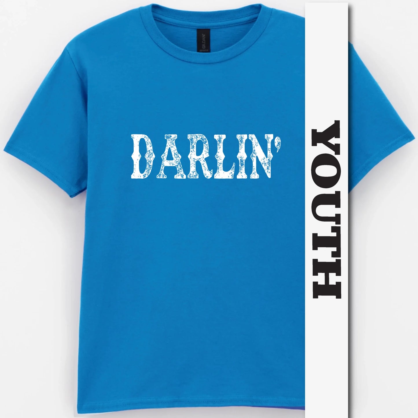 Darlin’ Distressed Western Design Youth Shirt