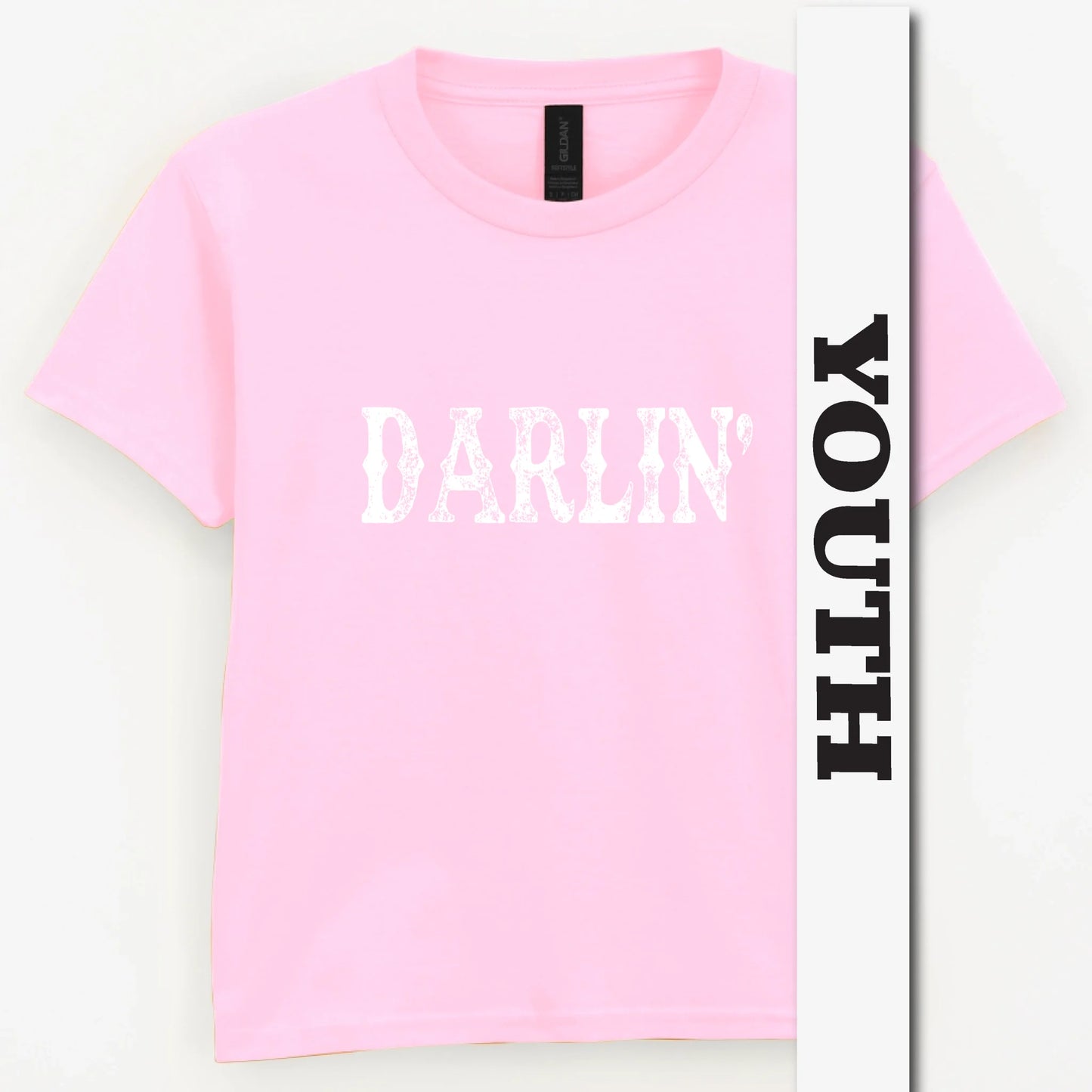 Darlin’ Distressed Western Design Youth Shirt