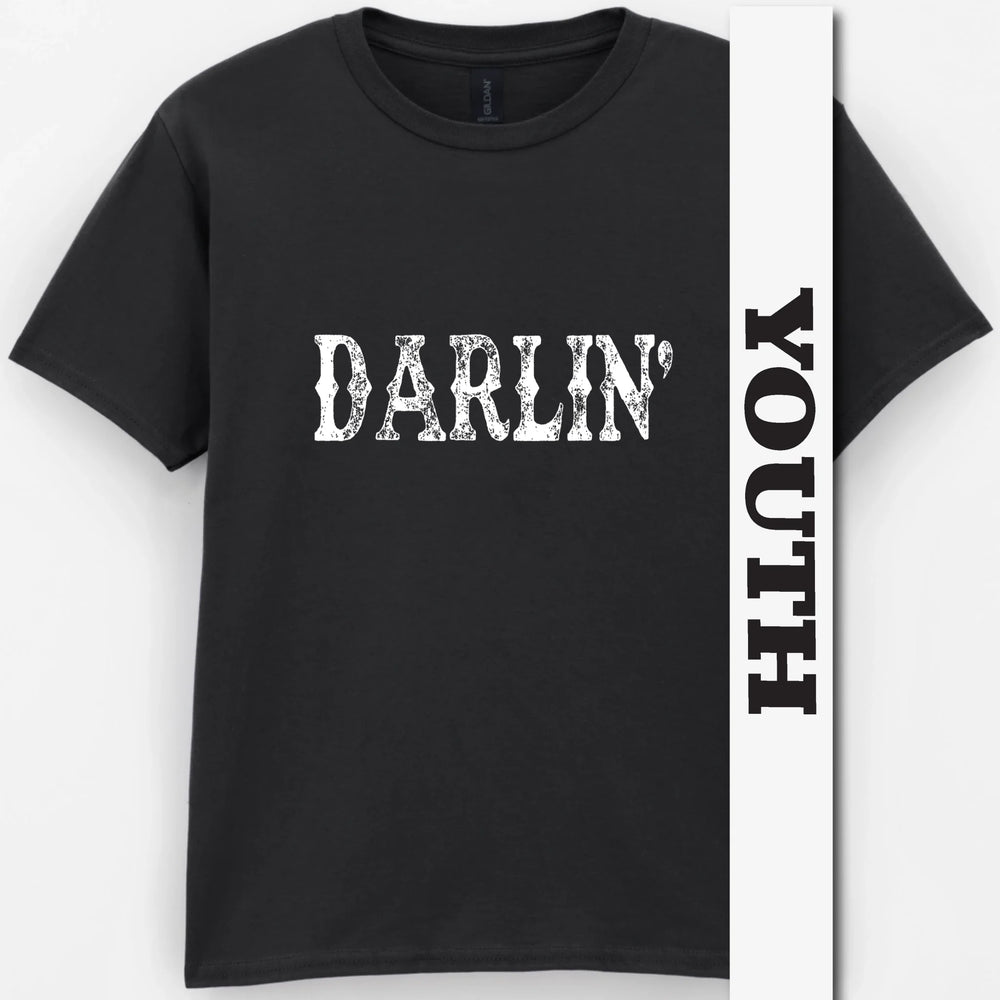 Darlin’ Distressed Western Design Youth Shirt