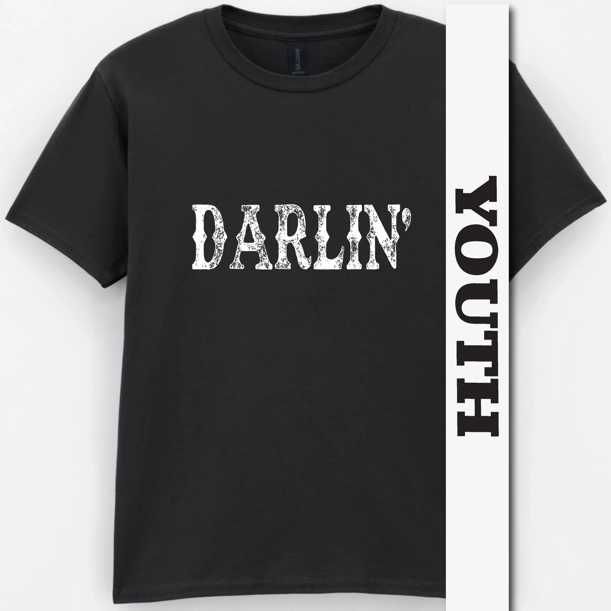 Darlin’ Distressed Western Design Youth Shirt