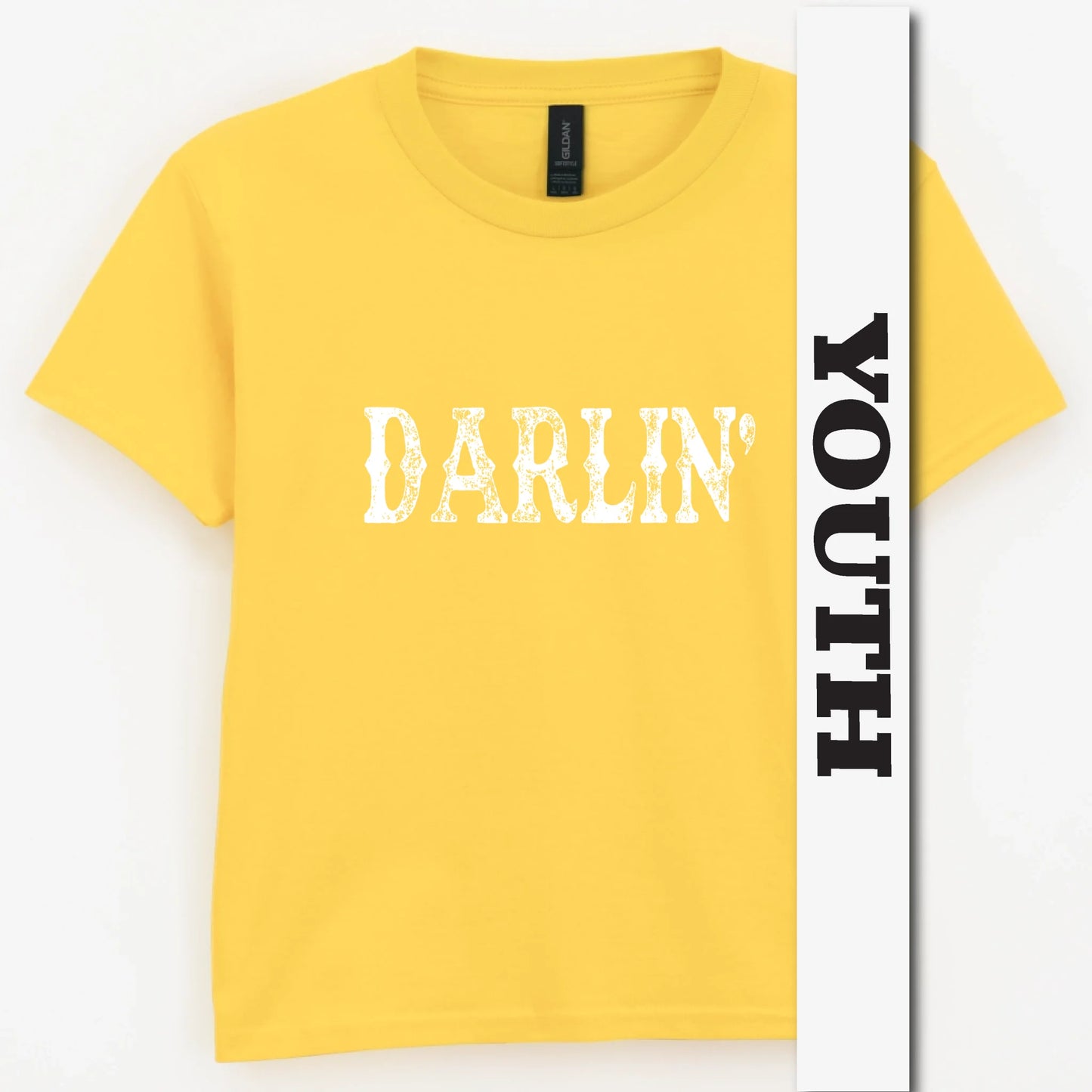 Darlin’ Distressed Western Design Youth Shirt