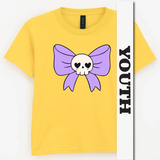 Skull Bow Youth Shirt