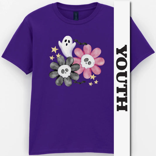Watercolor Spooky Youth Shirt
