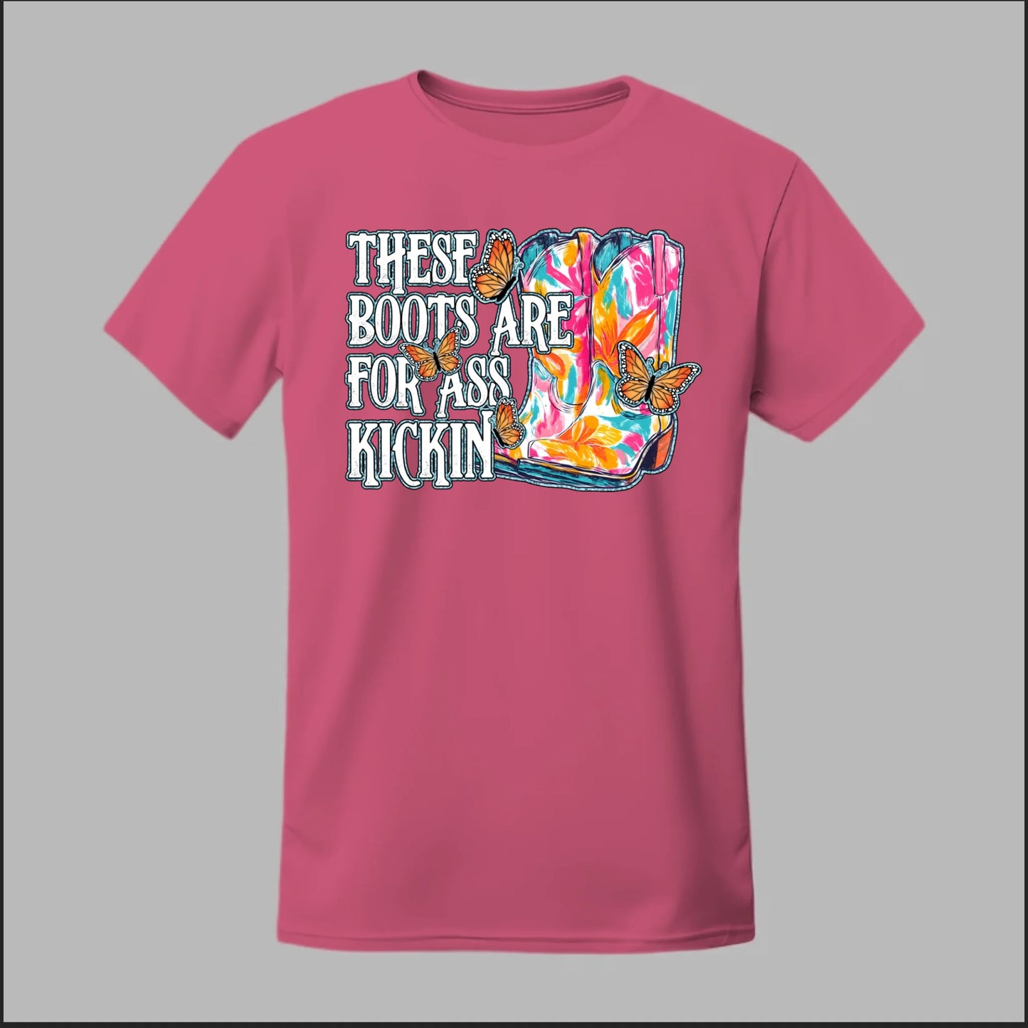 Butterfly Boots Tee