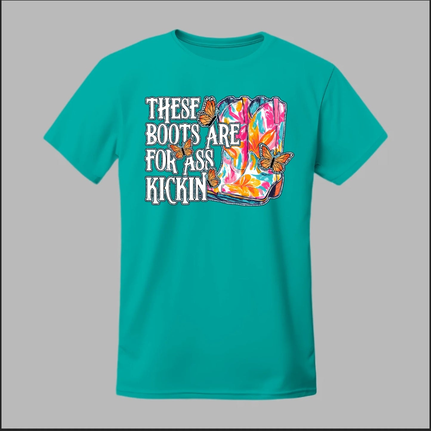 Butterfly Boots Tee