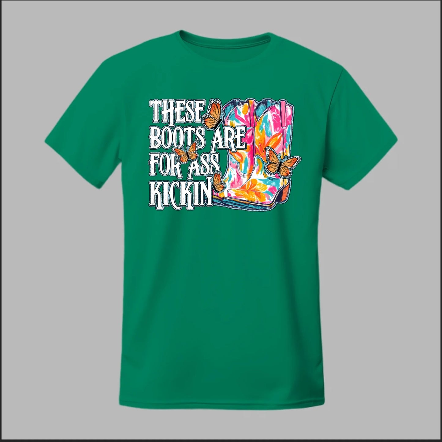 Butterfly Boots Tee