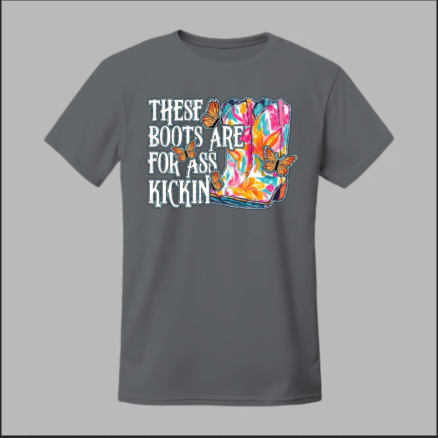 Butterfly Boots Tee