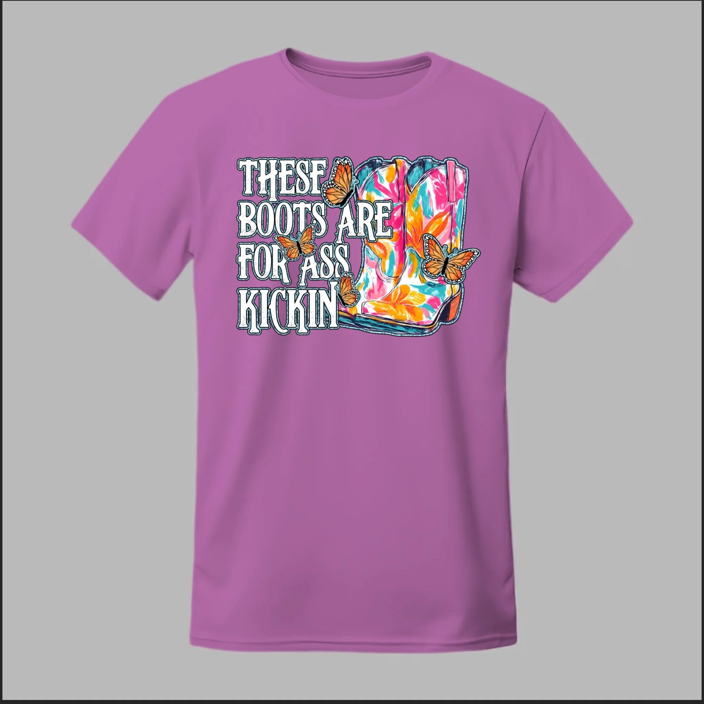 Butterfly Boots Tee