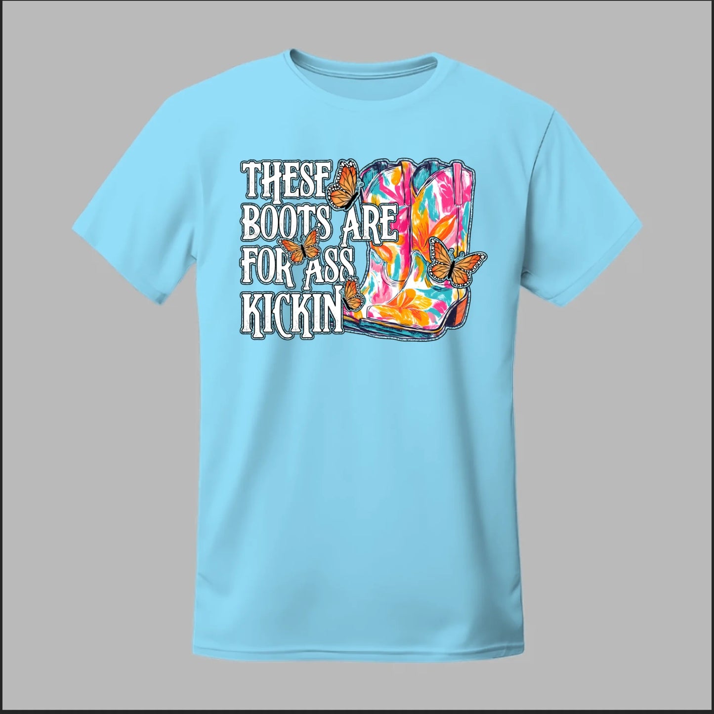 Butterfly Boots Tee