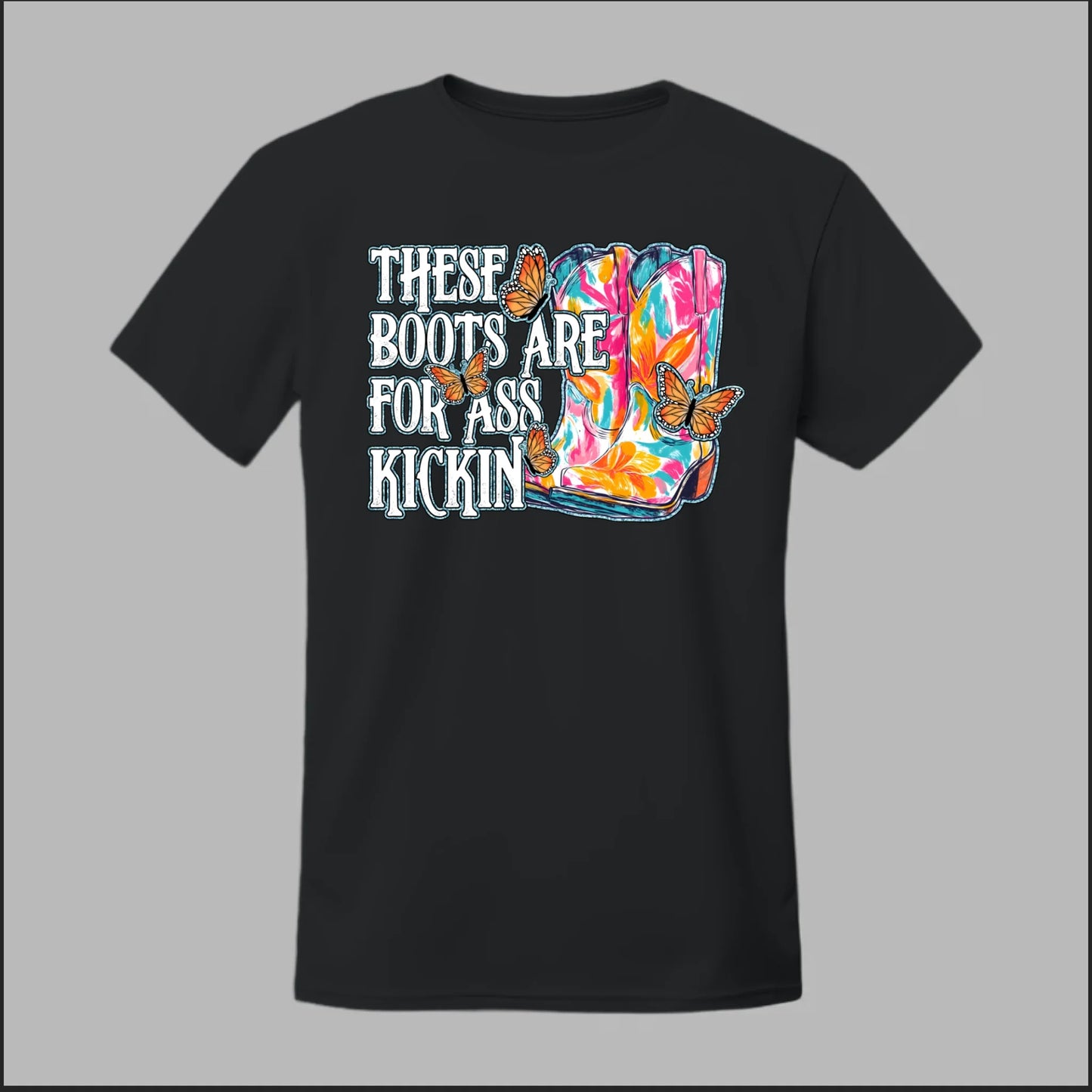 Butterfly Boots Tee