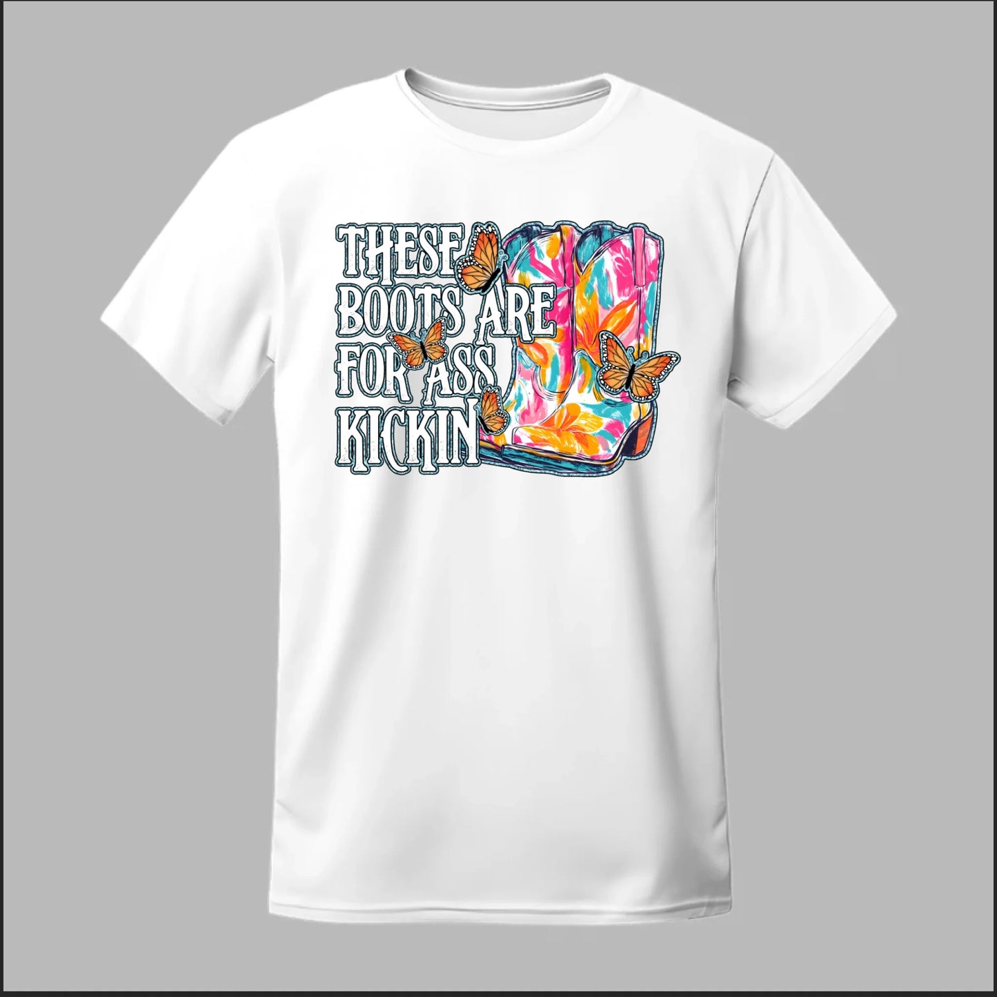 Butterfly Boots Tee
