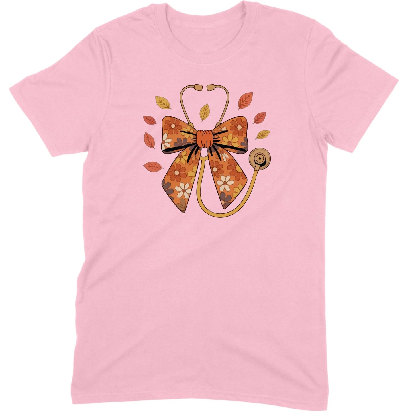 Fall Floral Stethoscope Tee