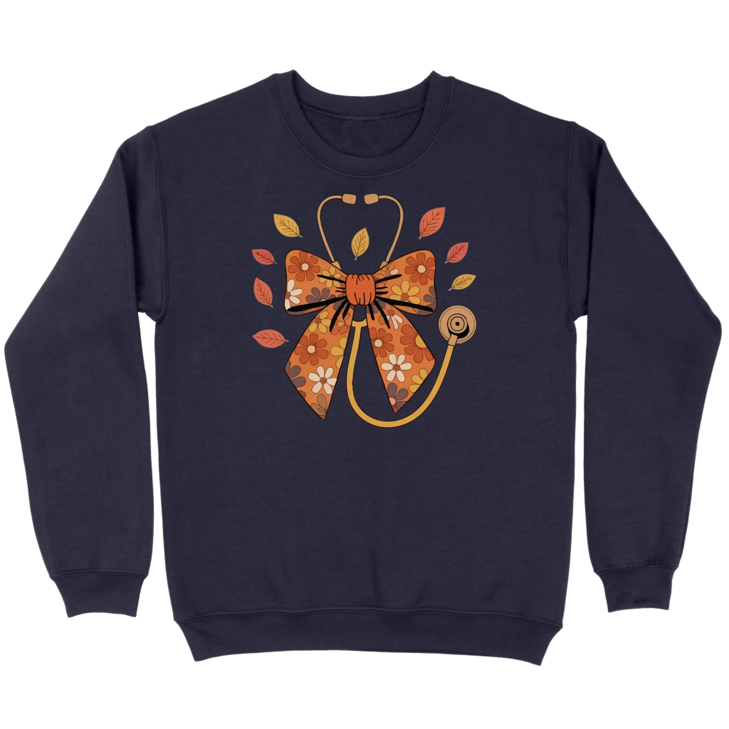Fall Floral Stethoscope Sweatshirt
