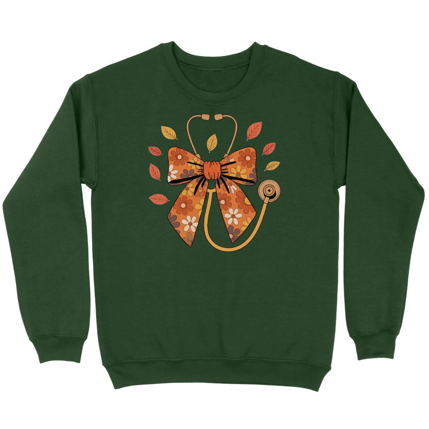 Fall Floral Stethoscope Sweatshirt
