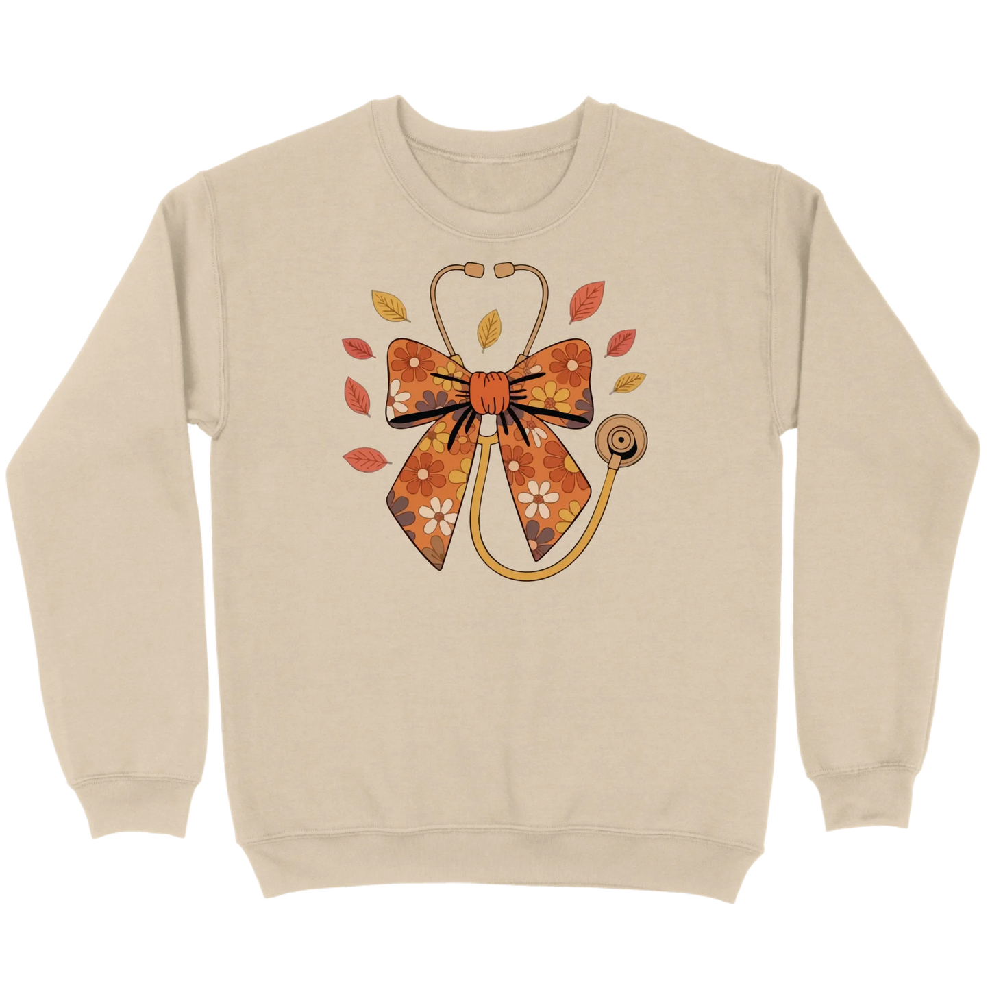 Fall Floral Stethoscope Sweatshirt