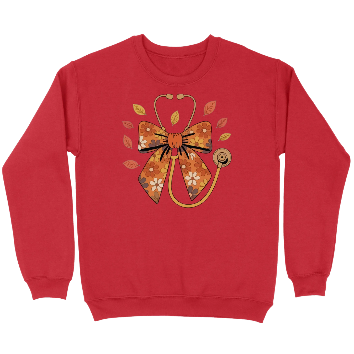 Fall Floral Stethoscope Sweatshirt