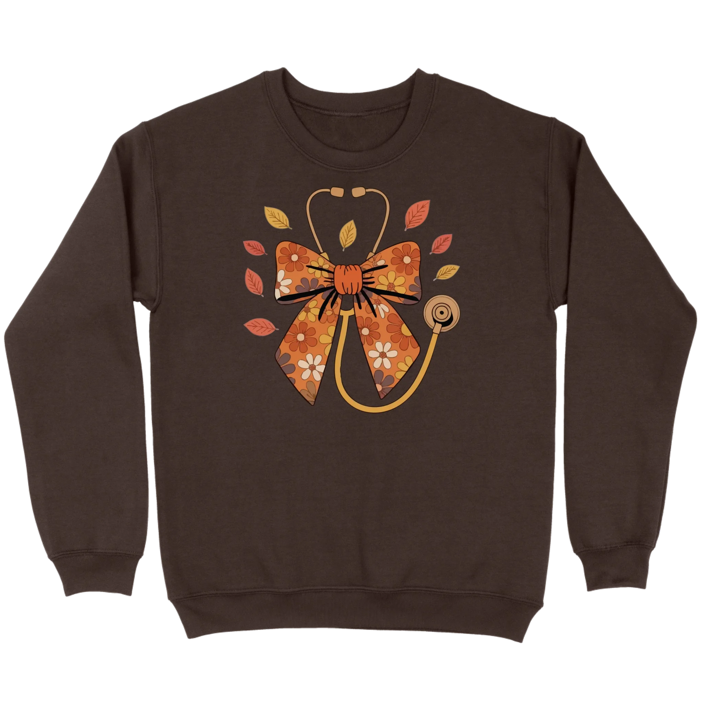 Fall Floral Stethoscope Sweatshirt
