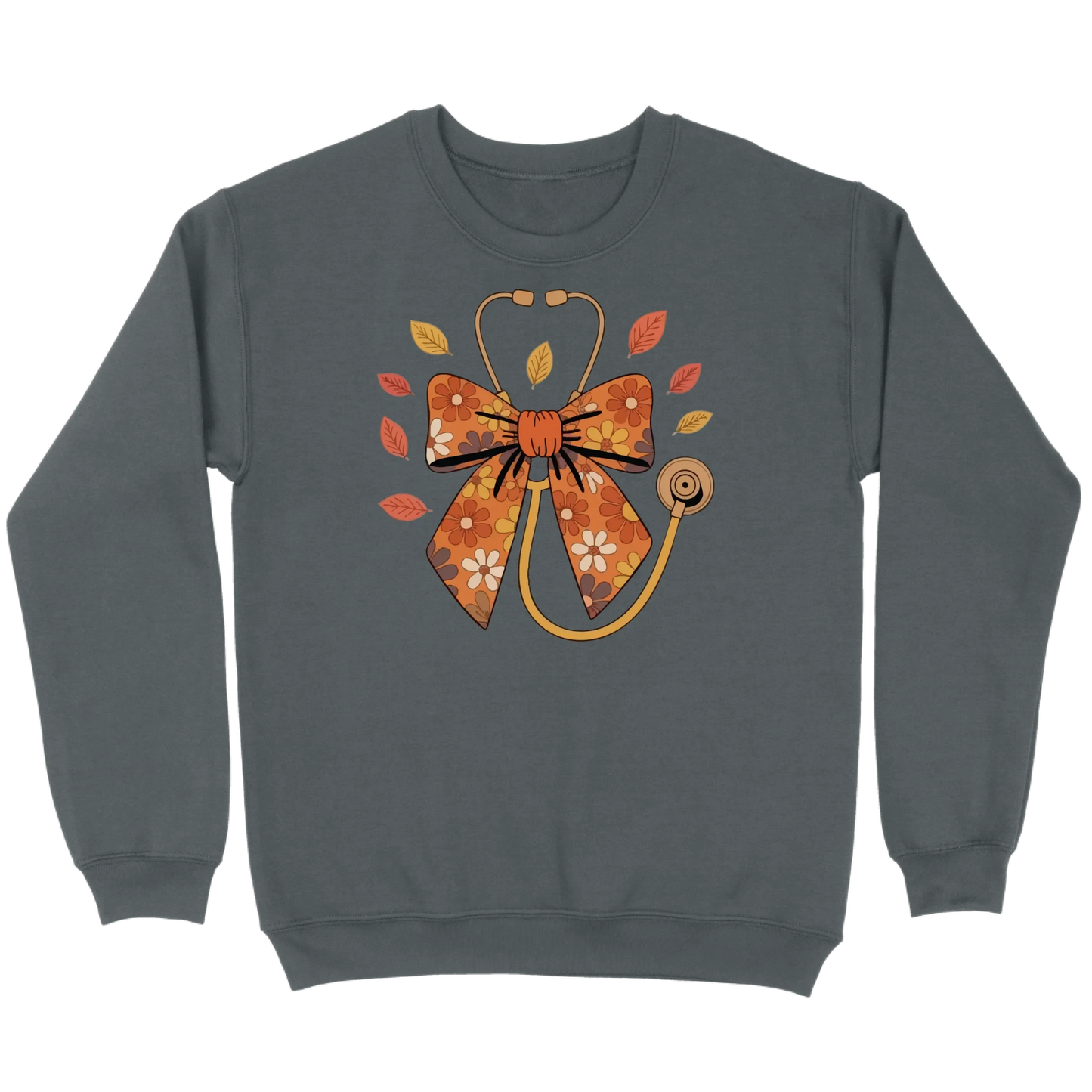 Fall Floral Stethoscope Sweatshirt