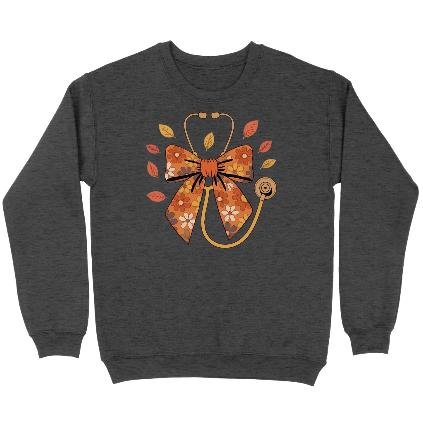 Fall Floral Stethoscope Sweatshirt