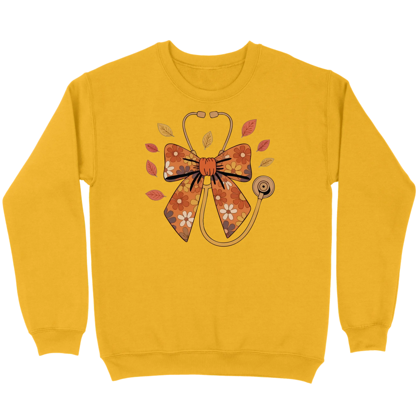 Fall Floral Stethoscope Sweatshirt