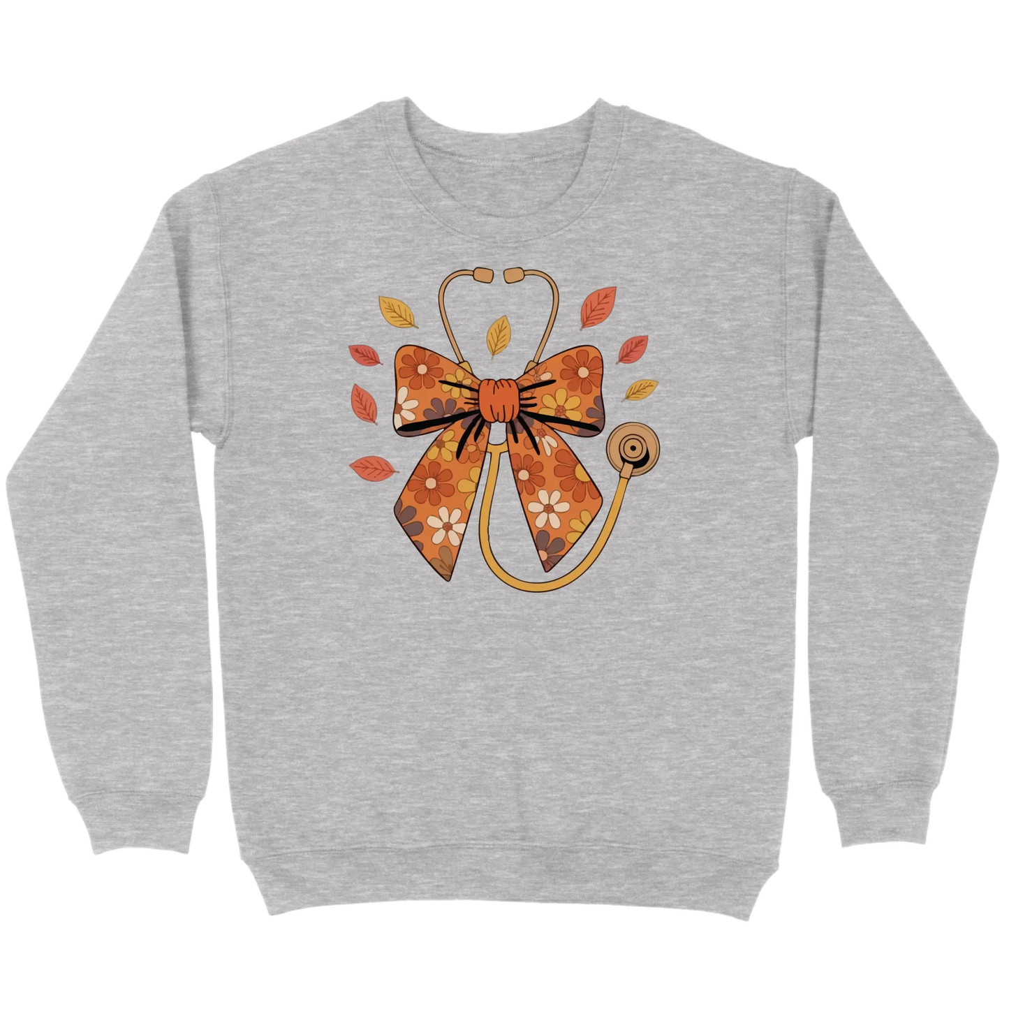 Fall Floral Stethoscope Sweatshirt