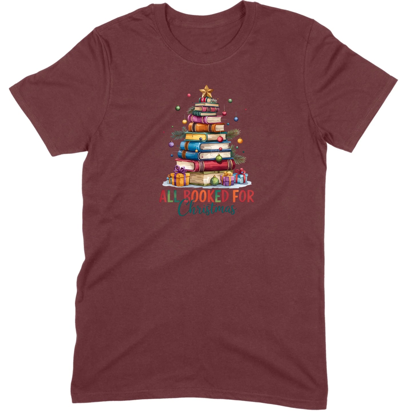 All Booked for Christmas Tee