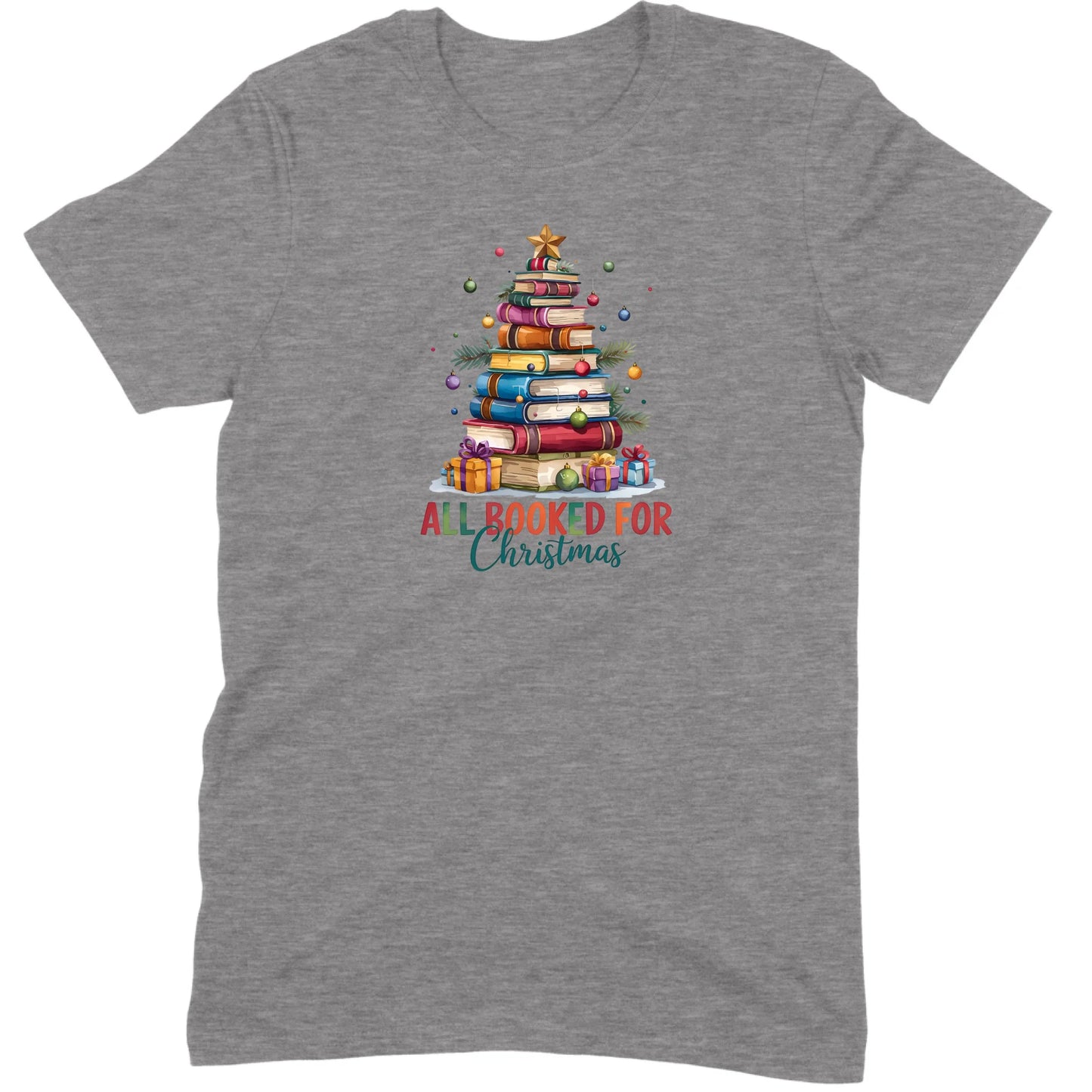 All Booked for Christmas Tee