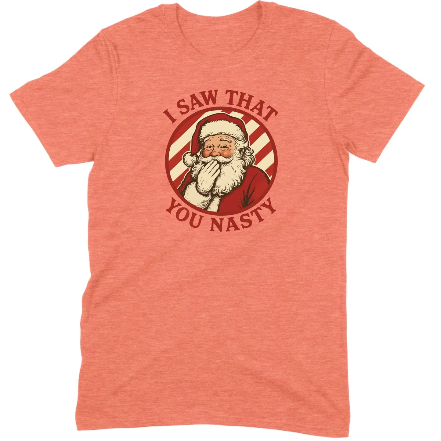 I Saw That You Nasty Santa Tee