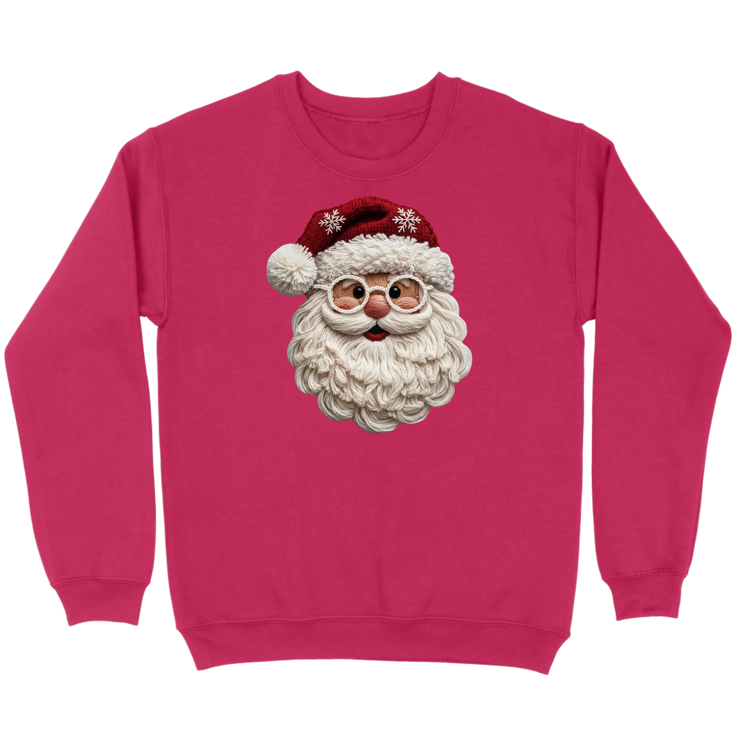 Cozy Crochet Santa Sweatshirt