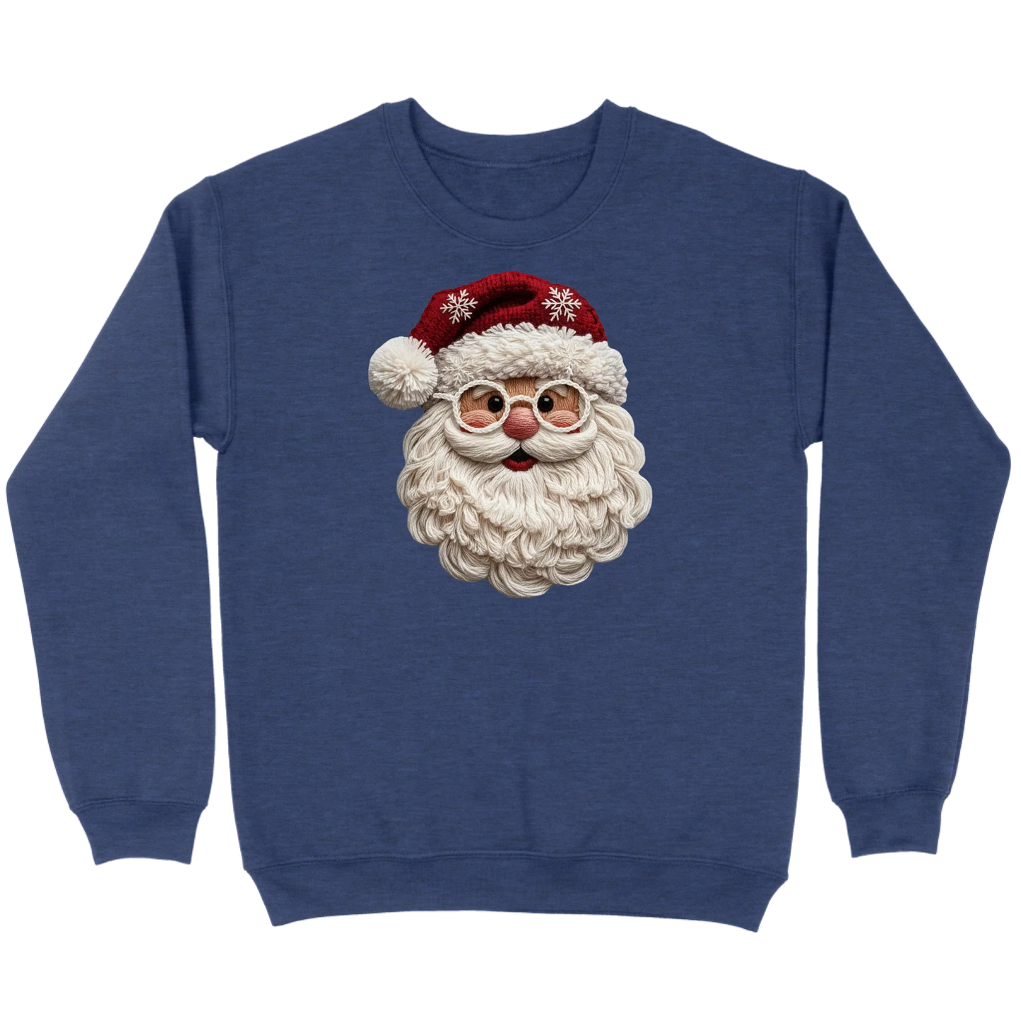 Cozy Crochet Santa Sweatshirt