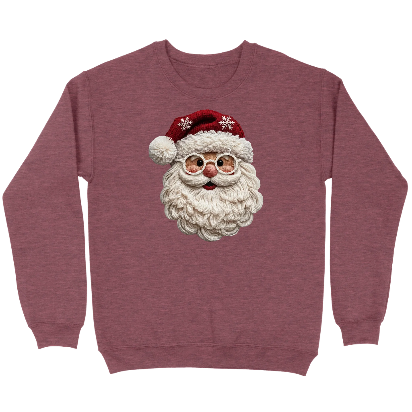 Cozy Crochet Santa Sweatshirt