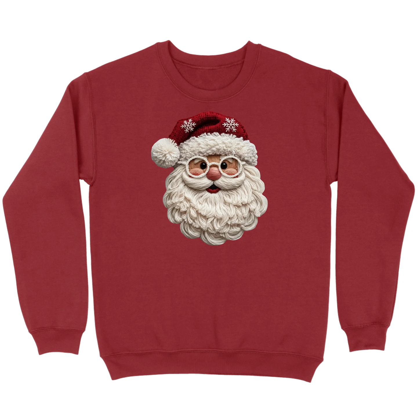 Cozy Crochet Santa Sweatshirt