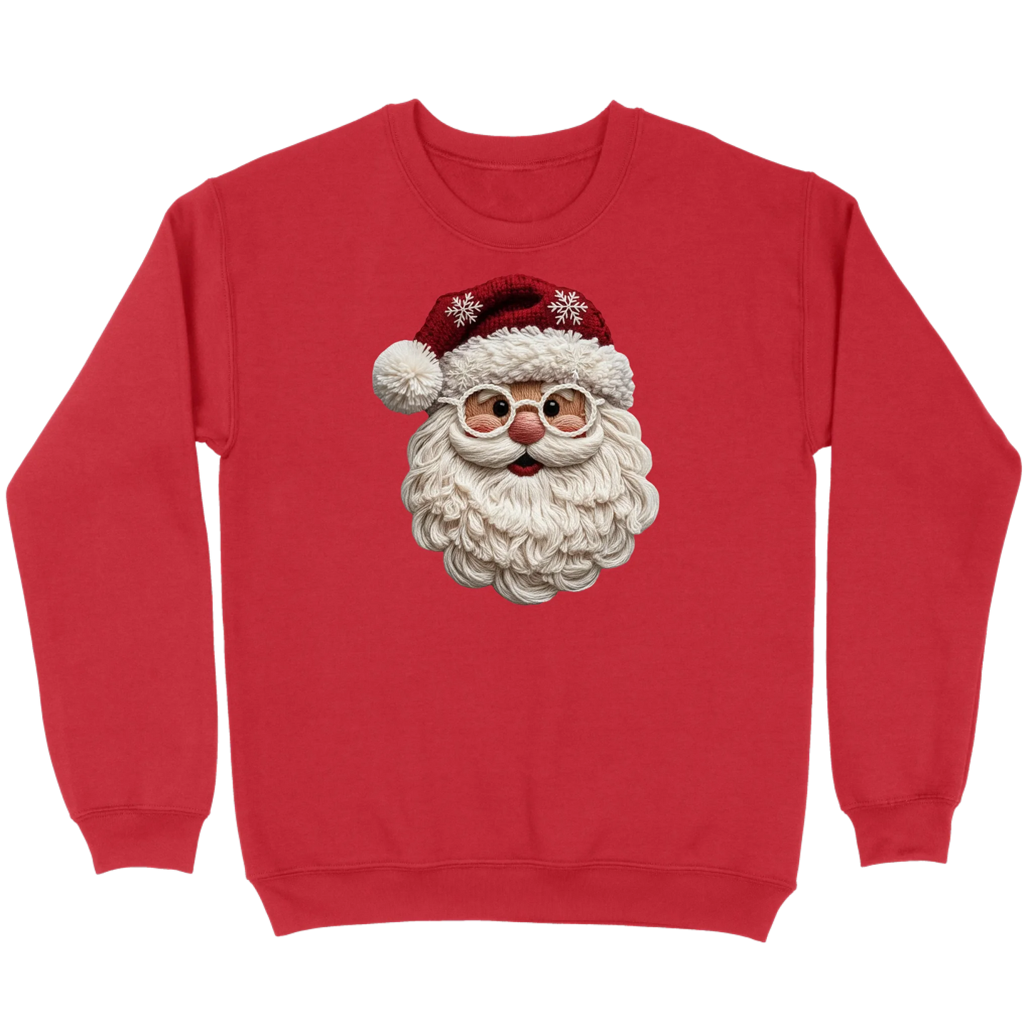 Cozy Crochet Santa Sweatshirt
