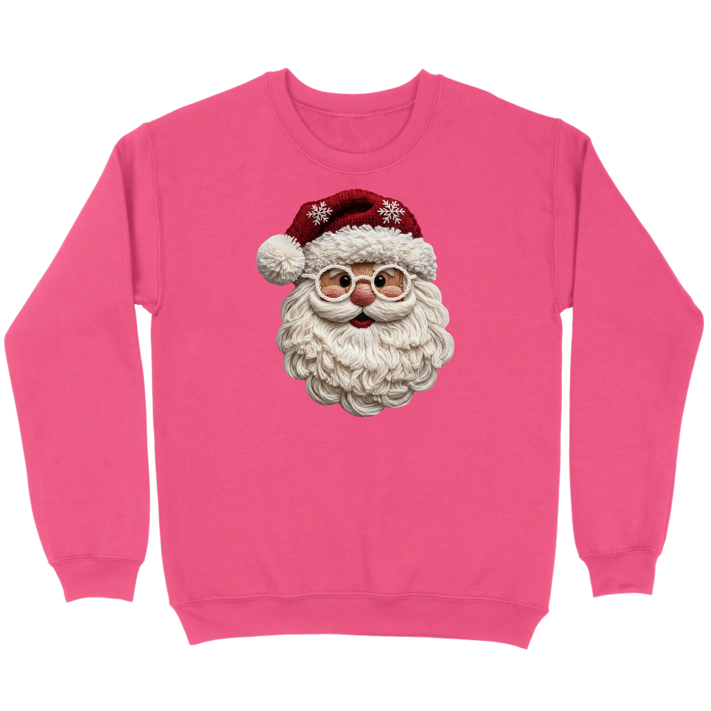 Cozy Crochet Santa Sweatshirt