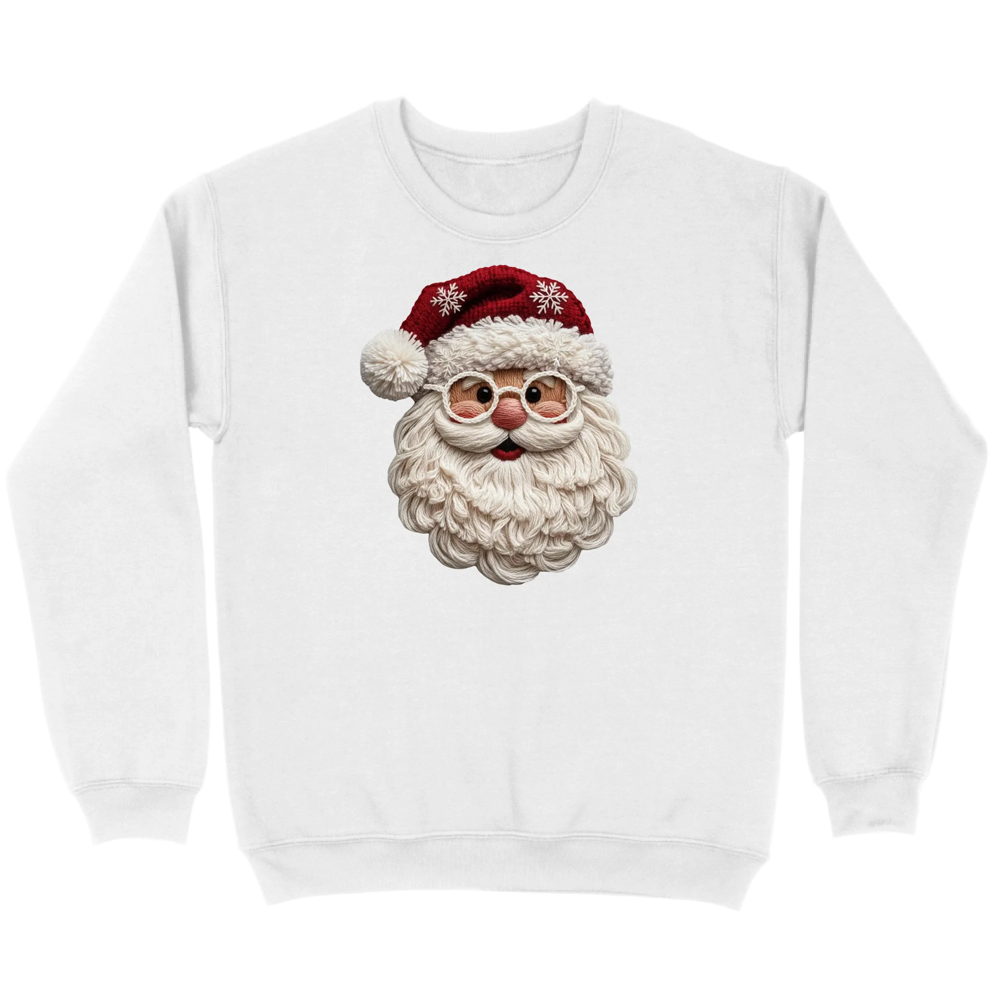 Cozy Crochet Santa Sweatshirt