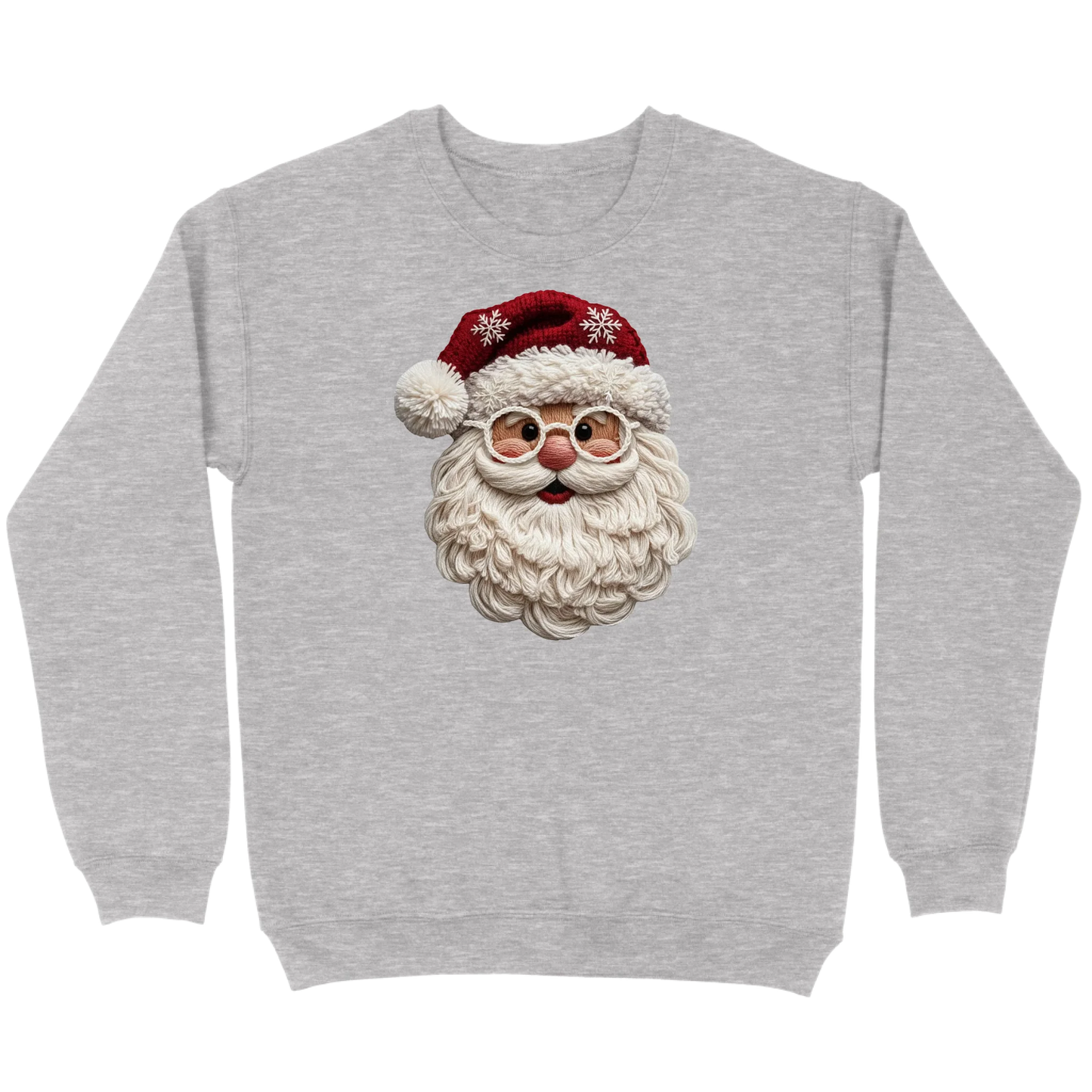 Cozy Crochet Santa Sweatshirt
