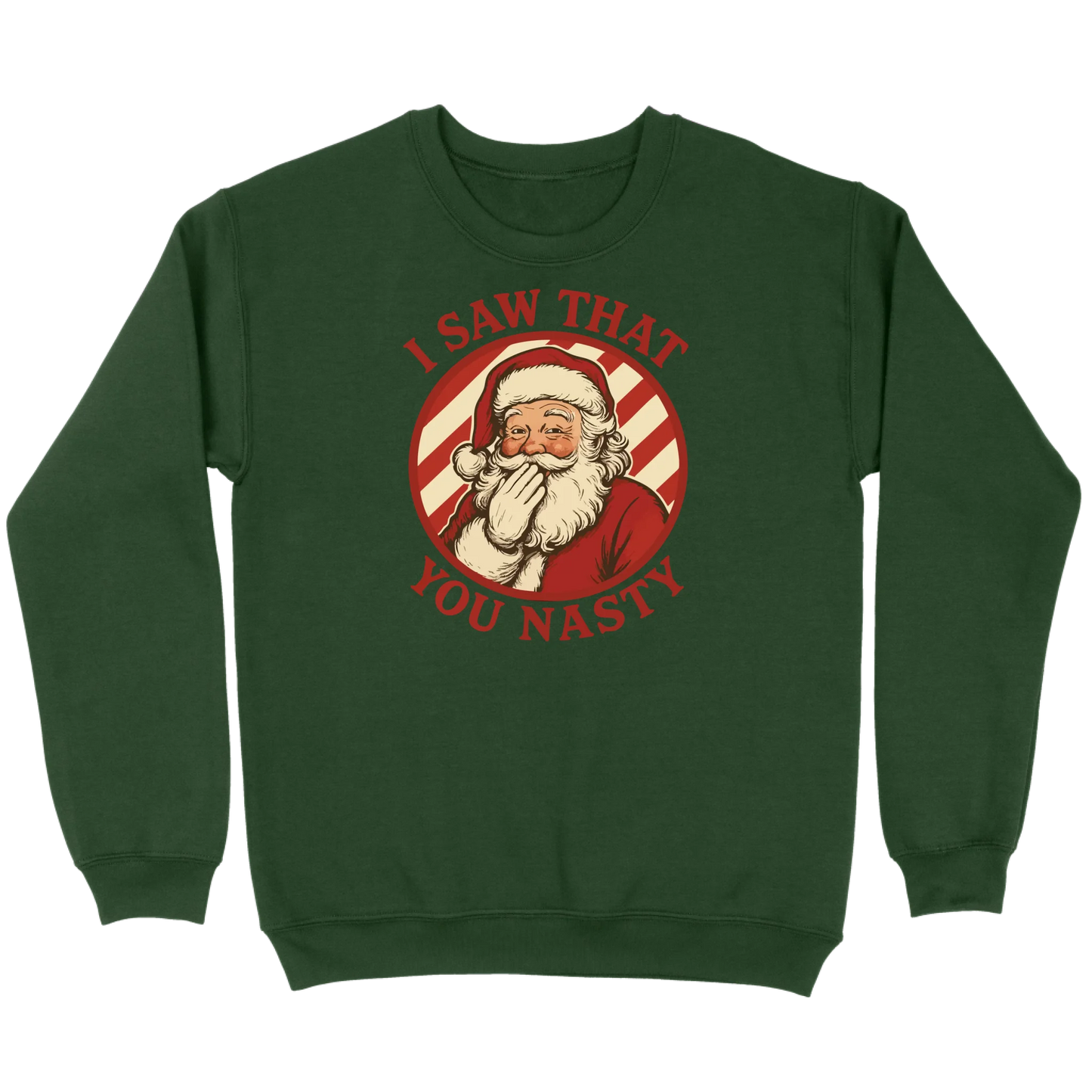 I Saw That You Nasty Santa Sweatshirt