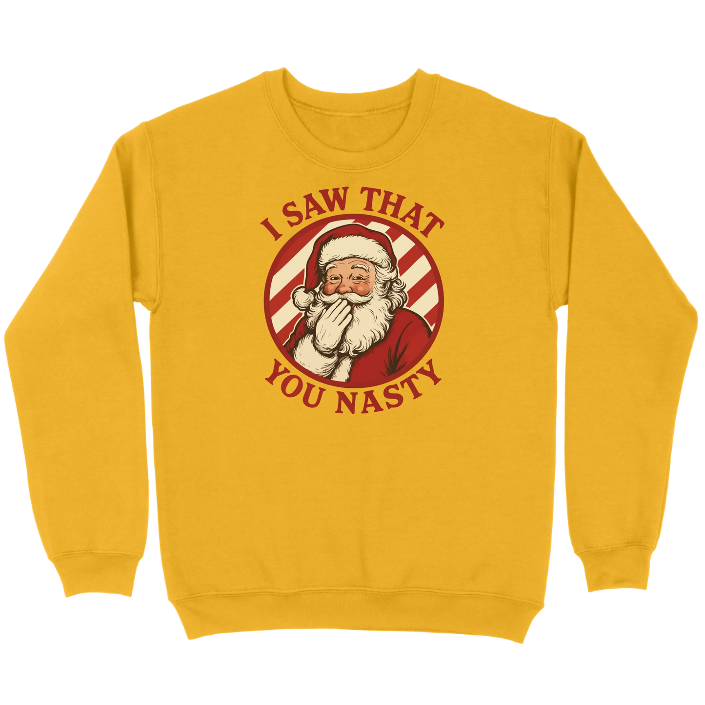 I Saw That You Nasty Santa Sweatshirt