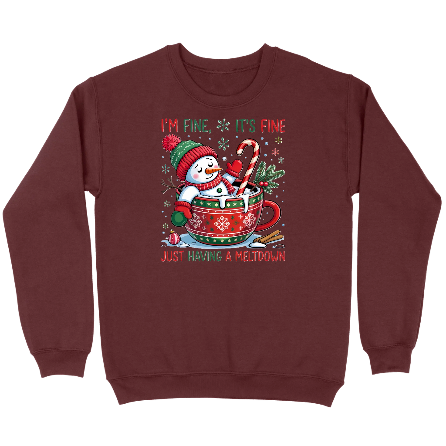 Snowman Meltdown Sweatshirt