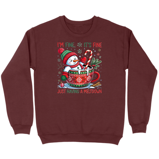 Snowman Meltdown Sweatshirt