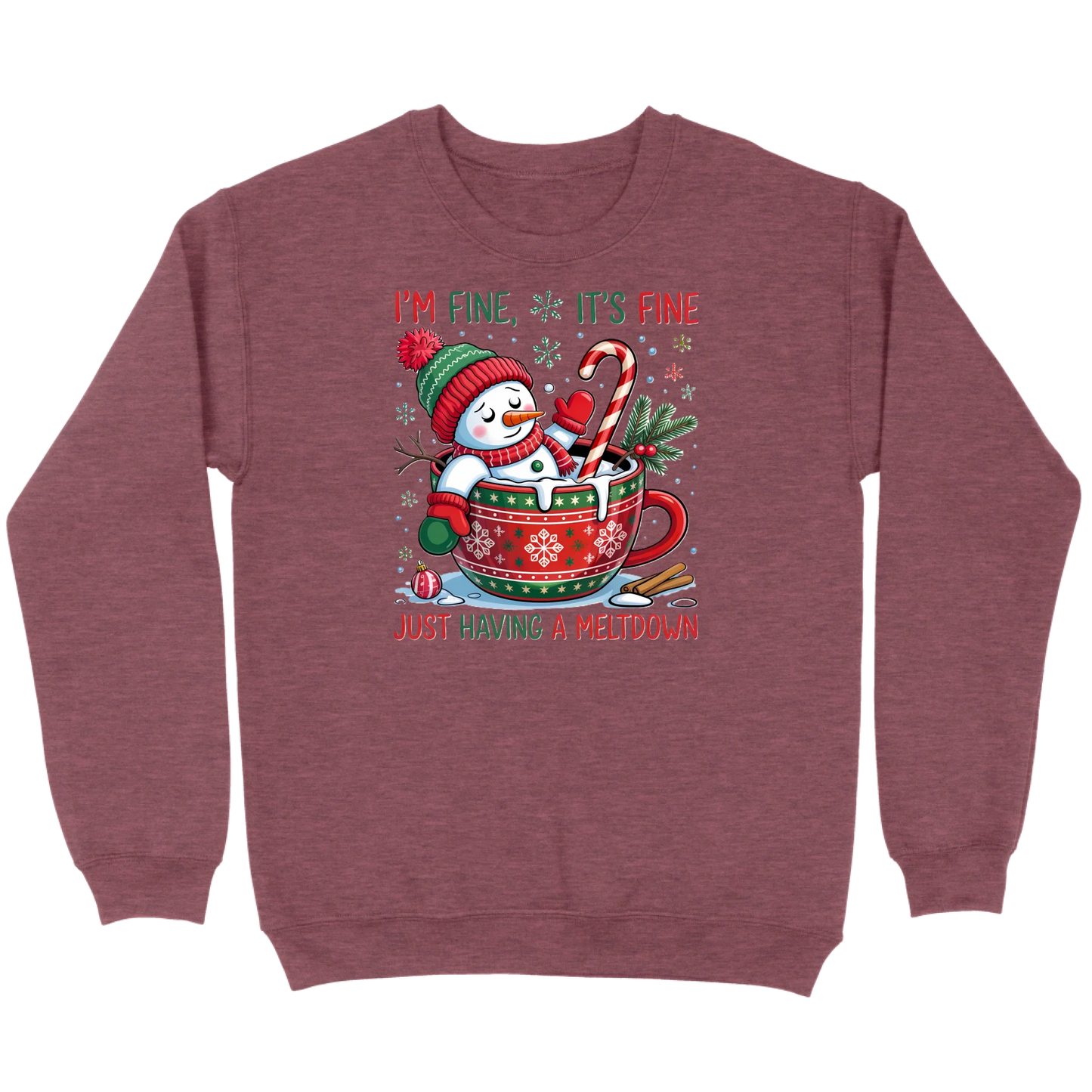 Snowman Meltdown Sweatshirt