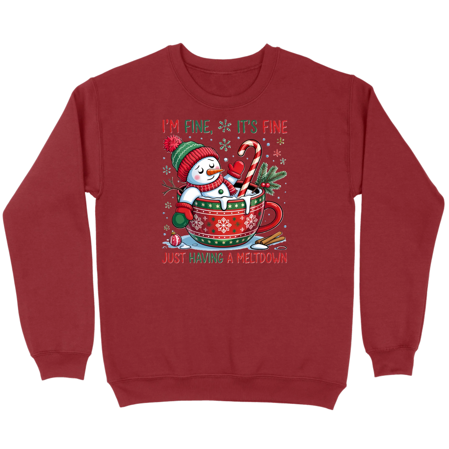 Snowman Meltdown Sweatshirt