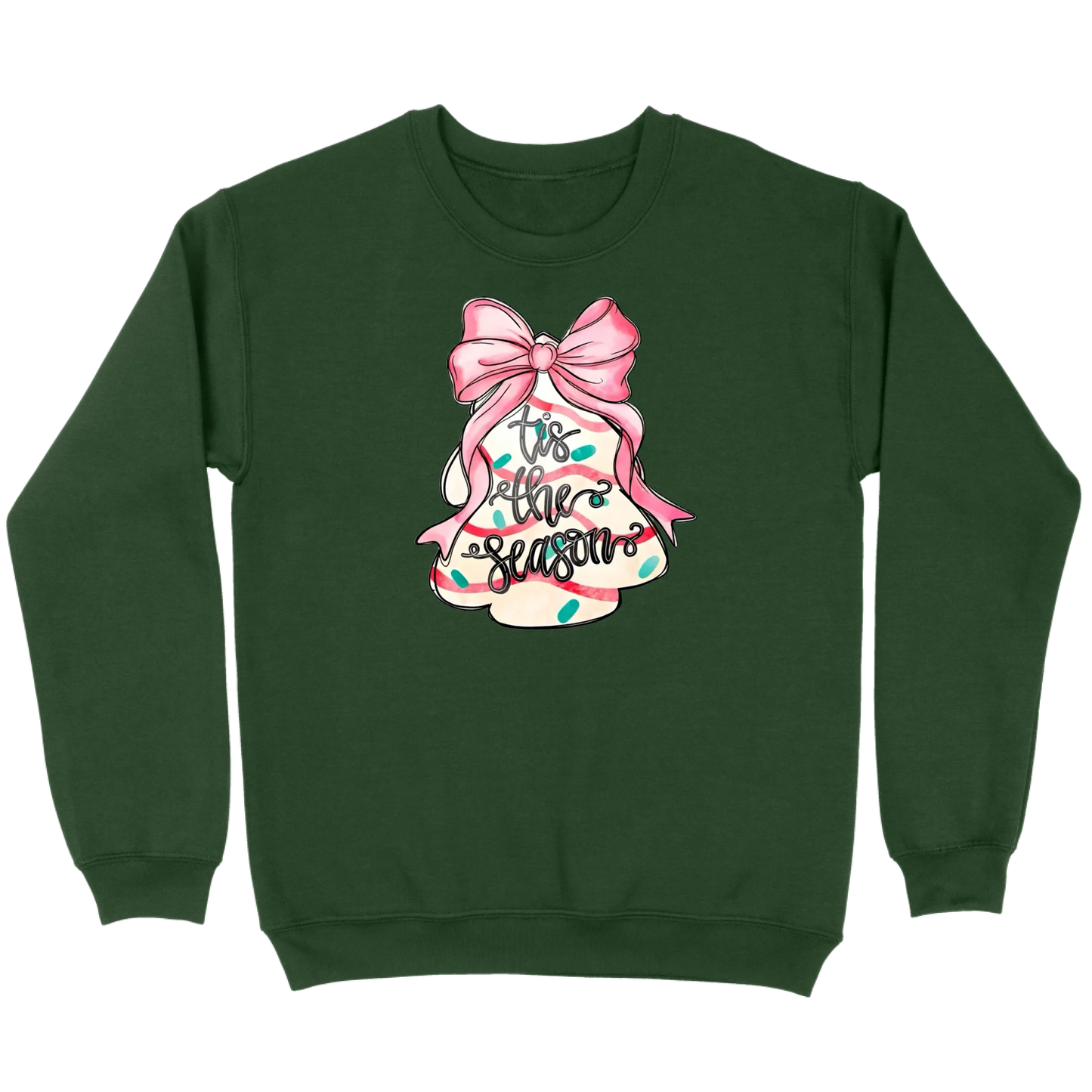 ’Tis The Season Bow Tree Sweatshirt