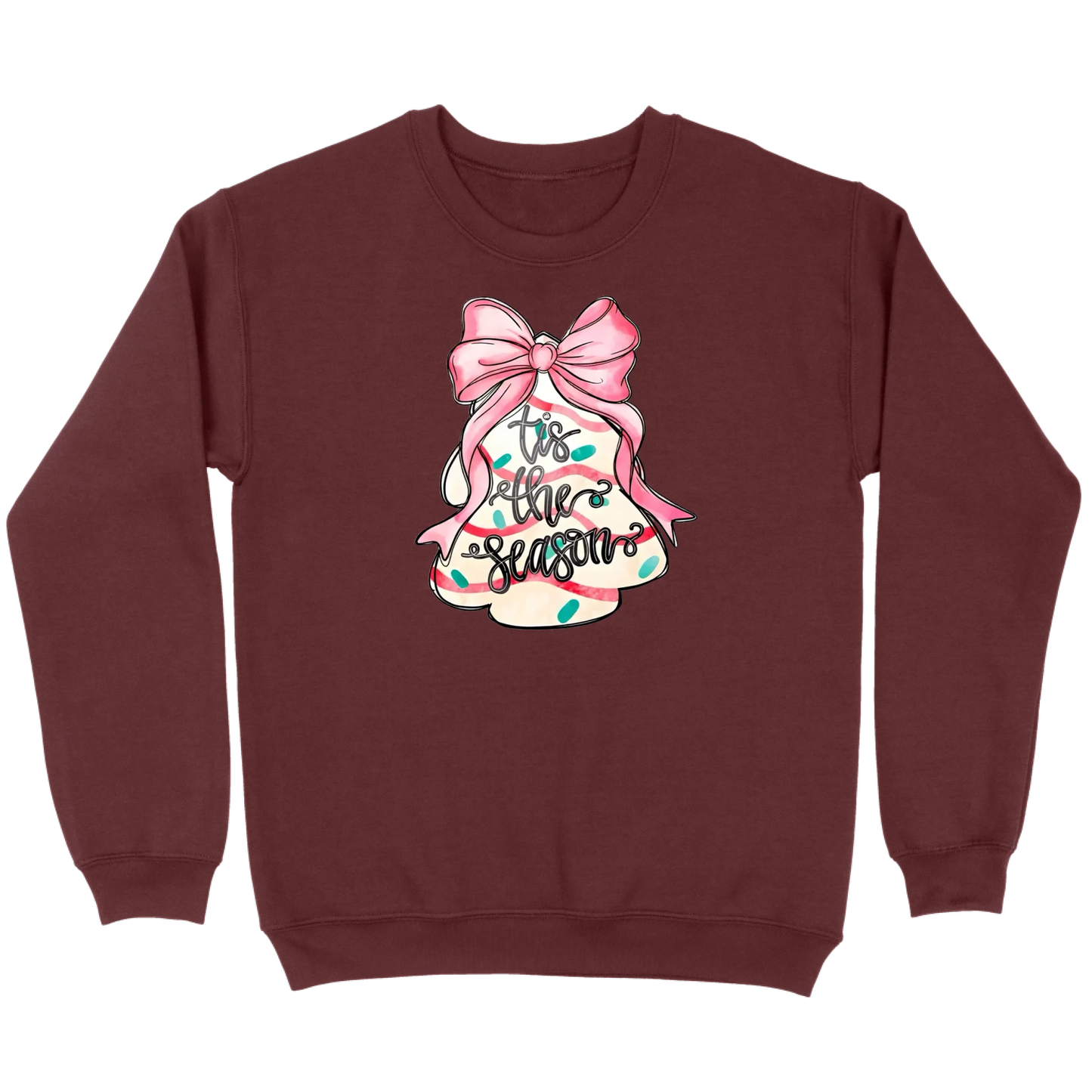 ’Tis The Season Bow Tree Sweatshirt