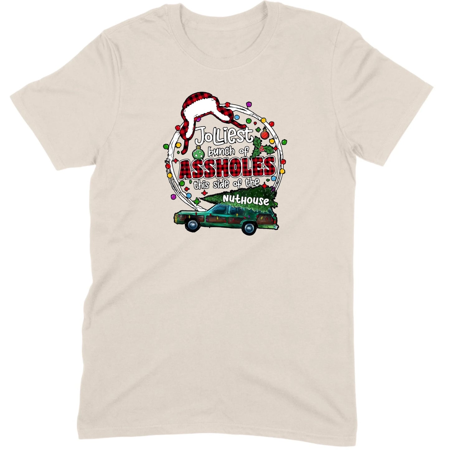 Jolliest Bunch of Assholes Christmas Wagon Tee